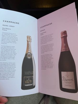 Wine list