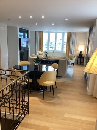 Looking towards the dining area from our kitchen.