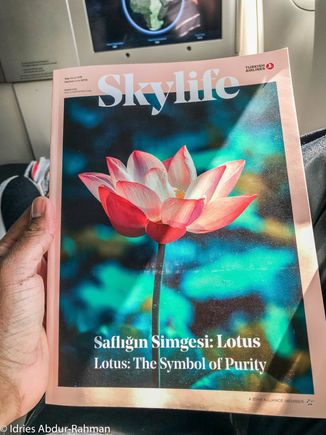 I bet you are thinking, “Dr. I, you are off your game! what happened to the in-flight magazine and the fleets page”. I was a bit sleepy when I boarded both flights but before the flights ended I had to check out the contents of the literature pocket where I found Turkish Airlines’ in-flight magazine, SkyLife.