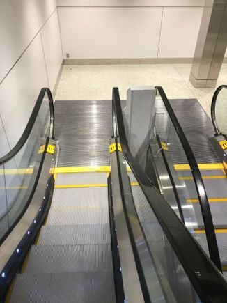 The new escalators seem to be a bit wider and the station is brighter and slightly larger, but not a dramatic change.