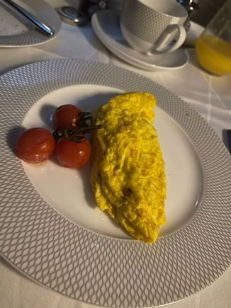 Omelette. Looked fine to be fair but, OMG, it was literally the texture of rubber & utterly disgusting. Naturally, I sent it back.