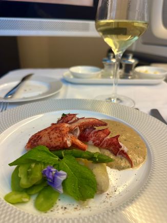 Lobster starter - excellent