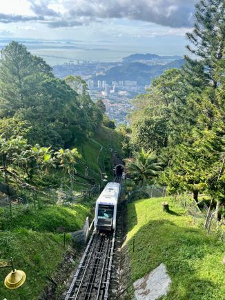 Photo of the train, taken from the summit