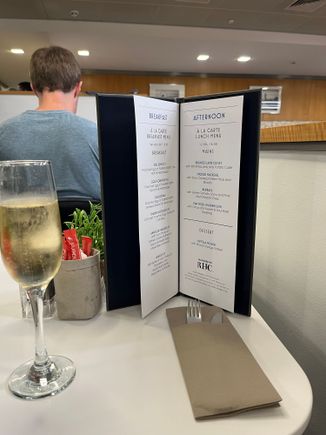 A la carte menu