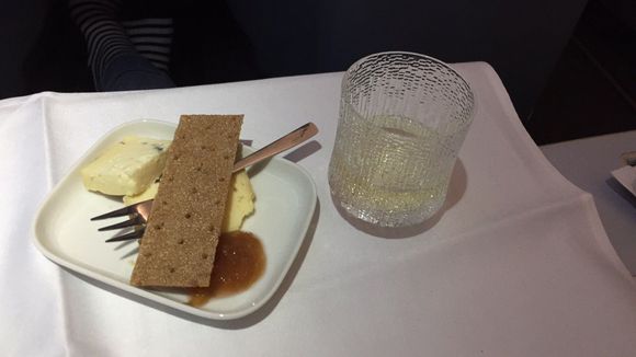 Cheese with ice wine.