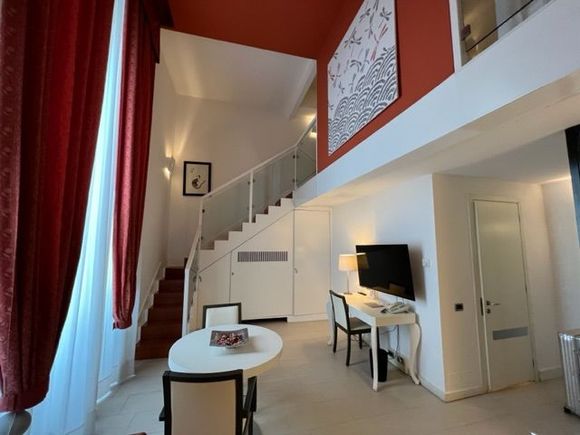 The junior suite is on two floors.