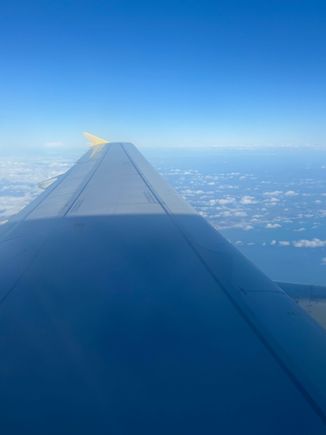 Mandatory in-flight wing shot