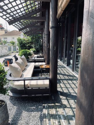Outdoor seating area