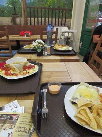 The food was very tasty and filling