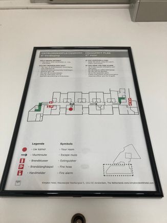 Floorplan of this part of the hotel