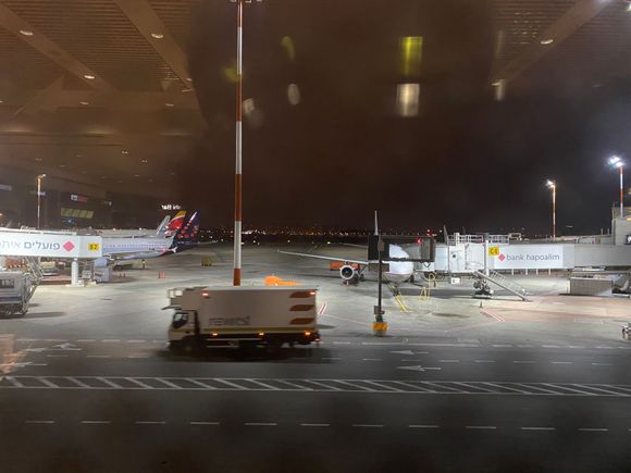 Athens, Madrid, Amsterdam and Athens were some of the numerous outbound flights scheduled that morning. 