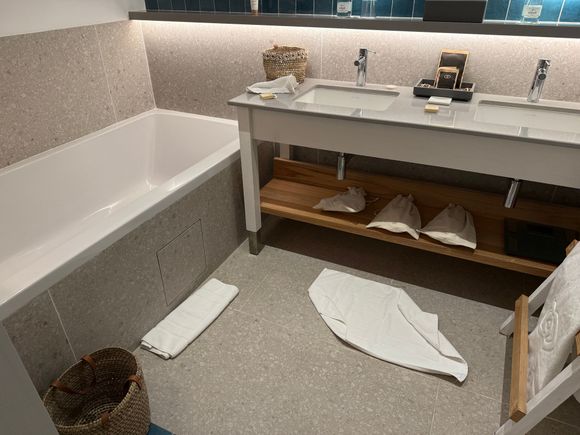 Part of the suite bathroom (shower on the other side