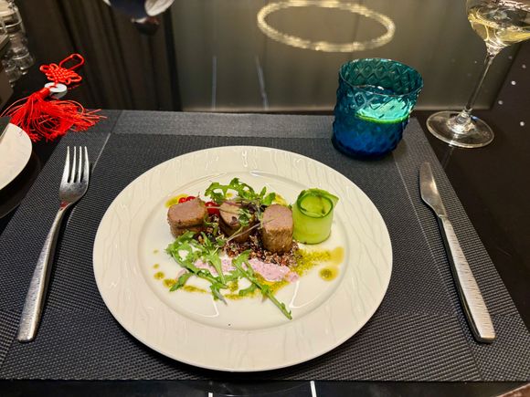 Lamb medallion starter from regular menu. Was on the menu in 2023 but significantly better this time around.