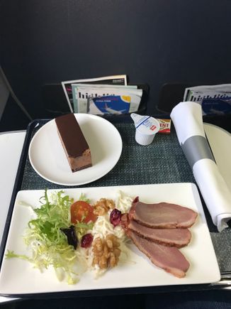 Duck Salad - President butter on way back!