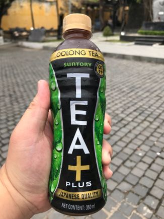 It's very hot outside. Time for a drink.
