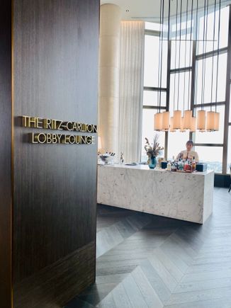 80th floor “Sky Lobby” for check-in