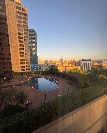 View of the pool from the entrance of the suite.