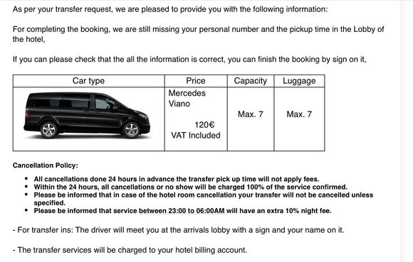 In theory: taxis + uber are the cheapest / other luxury sedan options are available but i just settled for the van 