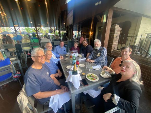 Dinner at Merrick Inn, LEX. Several more folks coming tomorrow. 