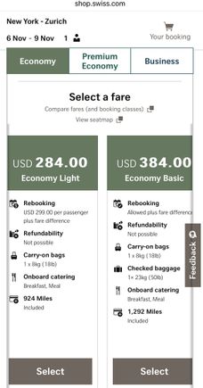 These are one way fares .There was also economy flex for about $500 . Would booking a higher fair yield a better upgrade offer ? 
