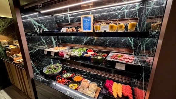 Evening Canapes from 5:30pm-7:30pm (cold cuts, appetizers, salads, sliced fruits, cheese, bread)