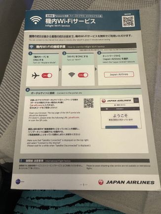 Wifi enabled which worked fine 