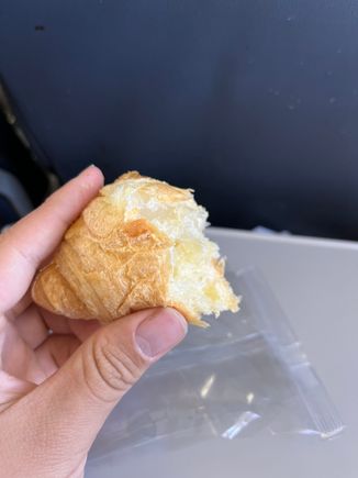 YUL-YTZ, Crossiant was very stale and cold.

Should have gone for the blondie, madegood or biscoffs