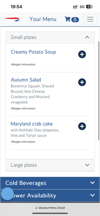 Tonight’s menu: starters