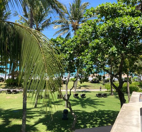 And this is the beachfront view all the way upfront at the edge 