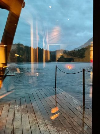 View/reflections at dinner