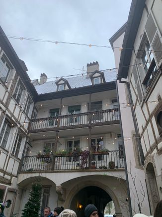 quaint old courtyard

