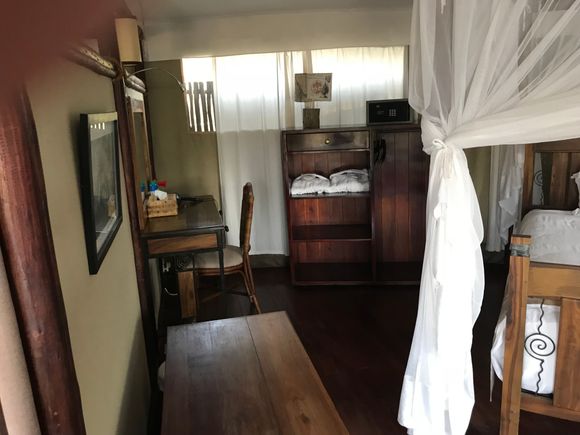 Desk and dresser