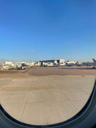Touchdown! LHR here I come. 
