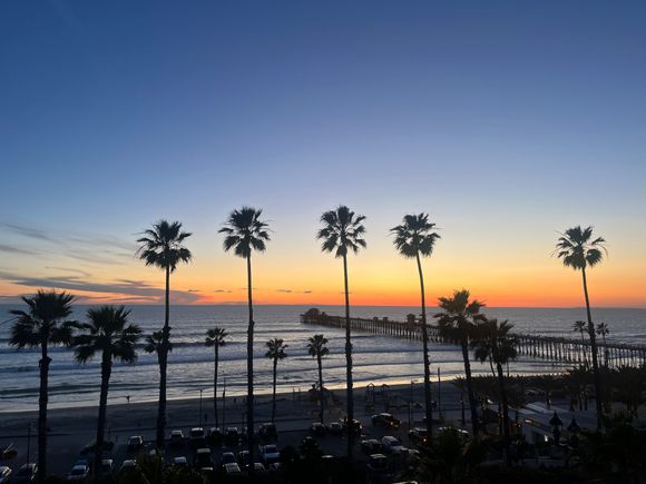 Sunset view from our main balcony