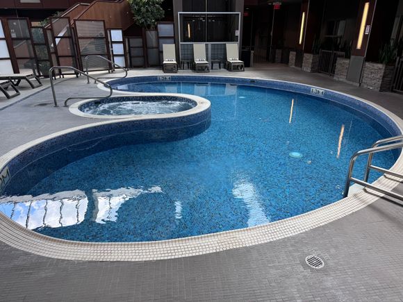 Small Atrium pool. The tower pool has a water slide that is much larger what you would likely expect