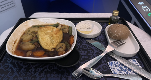 Chicken Coq au Vin style - It was edible but the sauce was just too oily for my liking. 