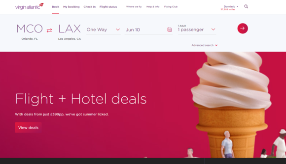 The new site is a mirror of the Delta site but with VS branding. 