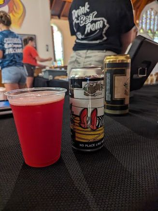 No Place Like Home, a ruby red grapefruit IPA with glitter