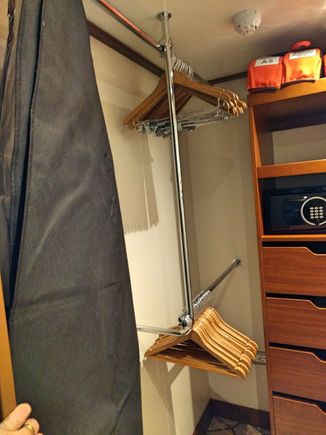 Plenty of hanging space.