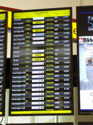 Flight is on time
