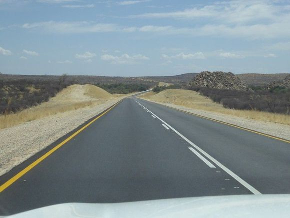 Some excitement - a bend in the road!
