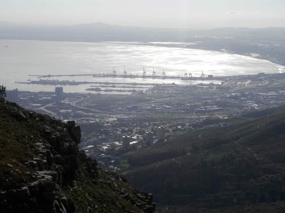 A zoomed in view of the Harbour area