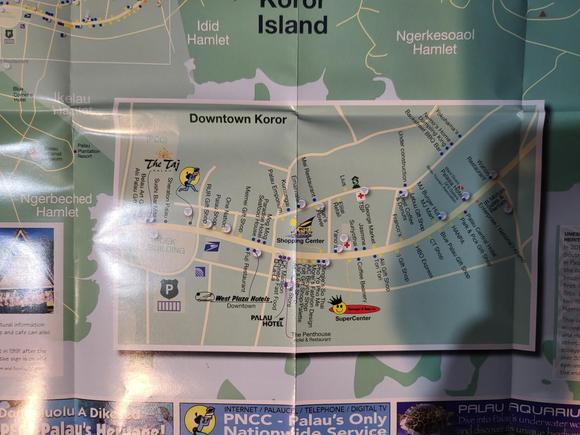 Downtown Koror - note that there is not a Sheraton.