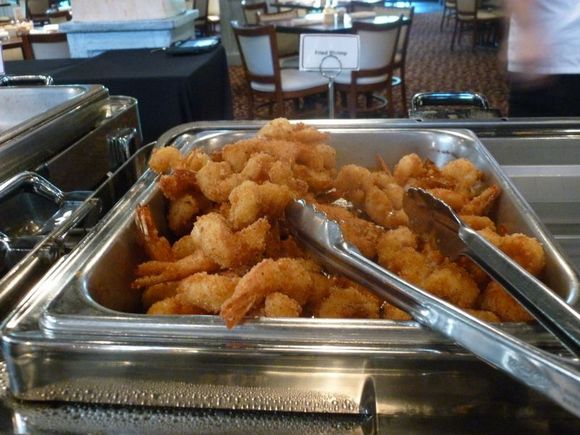 "Butterfly" fried shrimp was also popular.
