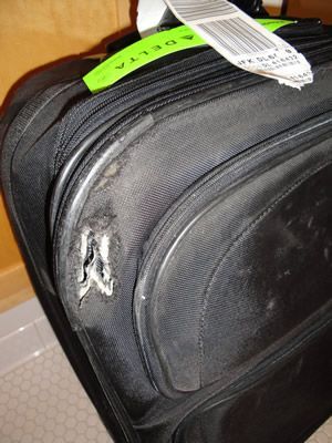 Did the "Priority" bag tag get caught in the luggage handling system?