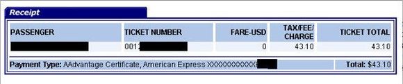 ticket receipt