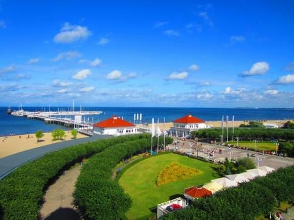 Northern view from Junior Suite at Sheraton Sopot, Poland (overlooks the Marina)