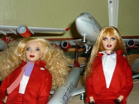 Virgin Atlantic Dolls with Models
