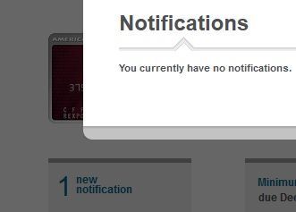 Amex notification