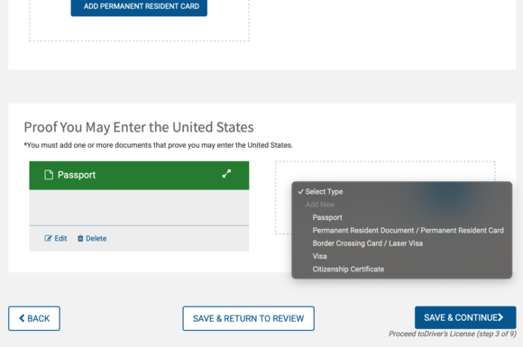 Proof You May enter the United States